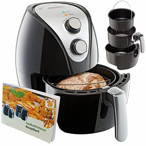 Image of Monzana Hot Air Fryer 3.6L 1500W W/Bread Basket Timer Temperature Control Kitchen Hot Air Oven Healthy Low Fat Cooking