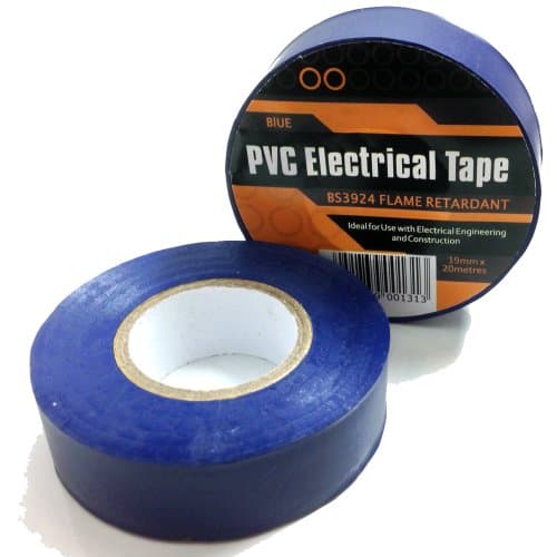 Image of 1 x DARK BLUE ELECTRICAL PVC INSULATION / INSULATING TAPE 19mm x 20m - FLAME RETARDANT