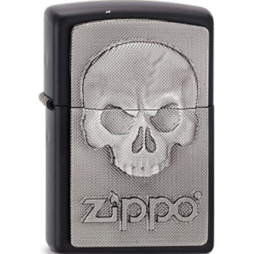 Image of Zippo Phantom Skull Emblem Windproof Pocket Lighter