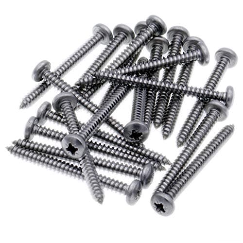 Image of No.6 x 0.75 (3.5mm x 19mm) Pozi Pan Self-Tapping Screw - Stainless Steel (A2) (Pack of 20)