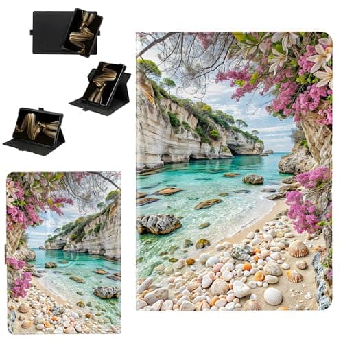 Image of Case Compatible for Rakuten Kobo Aura One 7.8 Inch eReader Tablet Case Cover [360-Degree Rotating Support][Hardened Edge Protection Against Drops] FJSD