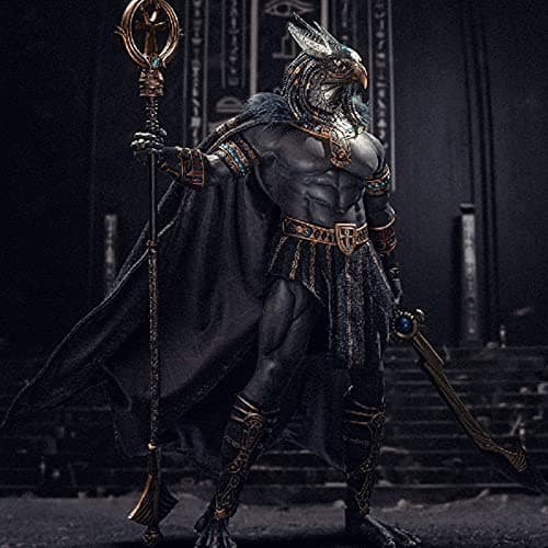 Image of Leying 1/6 Scale Action Figure Egyptian God of Pharaoh Horus Eagle Head Human Body Model Statue Collection