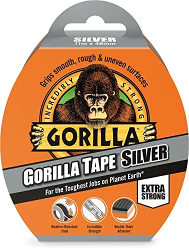 Image of Gorilla 3044910 Tape Silver 48mm x 11m