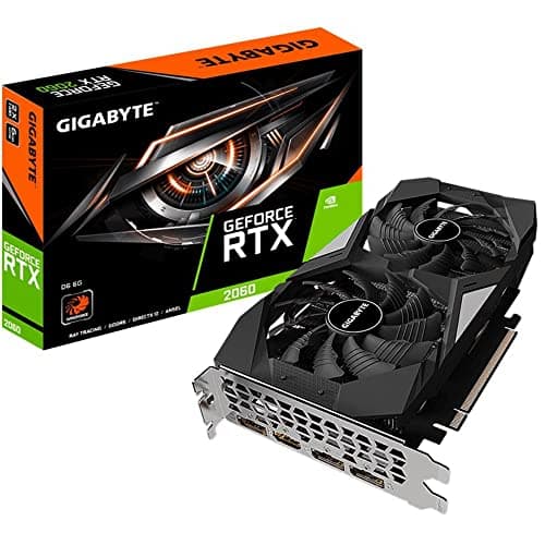 Image of Gigabyte Nvidia GeForce RTX 2060 D6 6GB V2 Gaming Graphics Card (GDDR6, 1680Mhz, PCI-E 3.0 x16, HDMI 2.0)