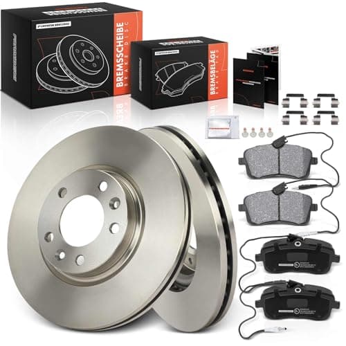 Image of Frankberg Brake Kit incl. 2x Brake Disc + 4x Brake Pad Front Compatible with 407 SW 6D 6E 407 6D Replace# 4249L3,4246P7
