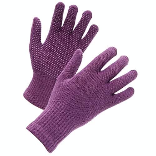 Image of Shires Suregrip Riding Gloves - Childrens in Purple, onesize