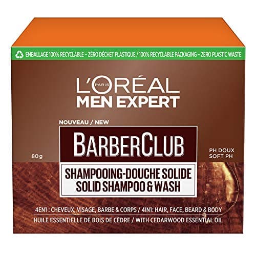 Image of L'Oréal Men Expert BarberClub 4-in-1 Shower Shampoo for Men with Cedarwood Essential Oil 80g