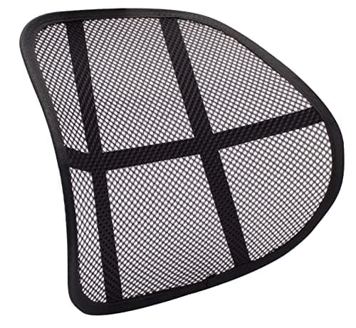 Image of Q-Connect Black Mesh Back Support -A