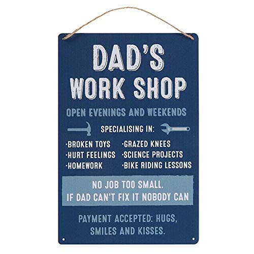 Image of Something Different Dad's Workshop Hanging Metal Sign