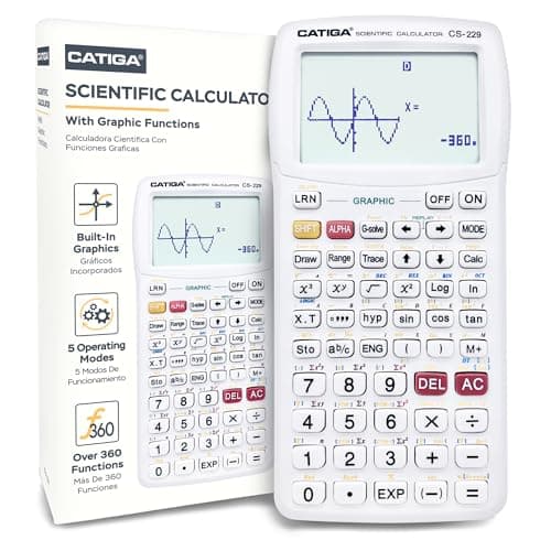 Image of Scientific Calculator with Graphic Functions - Multiple Modes with Intuitive Interface - Perfect for Beginner and Advanced Courses, High School or College