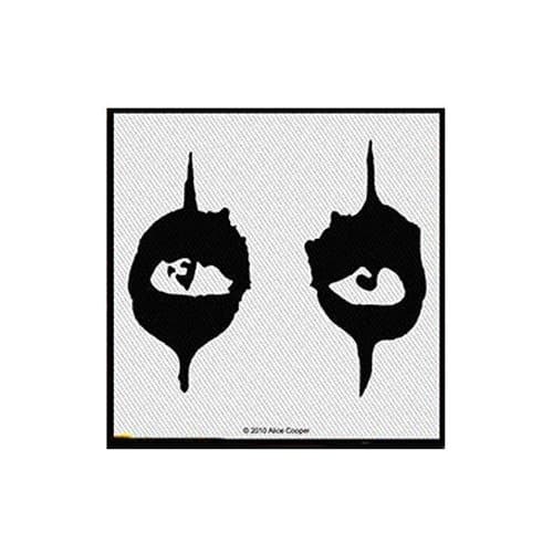 Image of Alice Cooper - Black Eyes Embroidered Patch (10 cm x 9 cm)