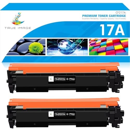 Image of TRUE IMAGE Compatible Toner Cartridge Replacement for HP 17A CF217A Toner LaserJet Pro M102A M102W M130NW M130A M130FN M130FW M102 M130 (Black, 2-Pack)