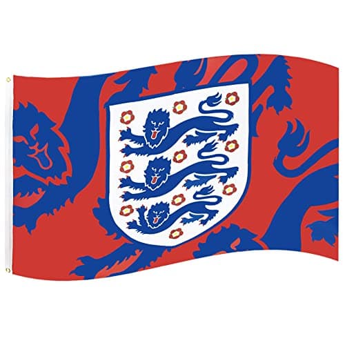 Image of GiftLocalUK England FA Crest Football World Cup European Lioness Lion Three Lions Crest Supporters Flag