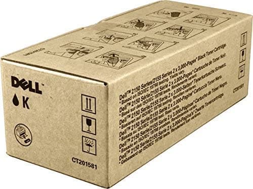 Image of Twin Pack Genuine Dell high capacity black laser toner cartridge 2150/2155 series 331-0720 593-11035