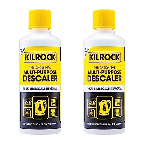 Image of Kilrock Big K Multi-Purpose Descaler 2x400ml (10 Doses) - Limescale Descaling for Kettles, Shower Heads & Coffee Machines - Biodegradable and Phosphate Free - 100% Limecale Removal
