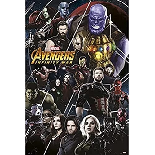 Image of Grupo Erik Poster Marvel Avengers Infinity War - 36 x 24 inches / 91.5 x 61 cm - Shipped Rolled Up - Cool Posters, Art Poster, Wall Posters & Prints