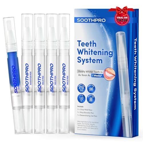 Image of Teeth Whitening Pen 5 Packs: Teeth whitening Gel with desensitizing Pen