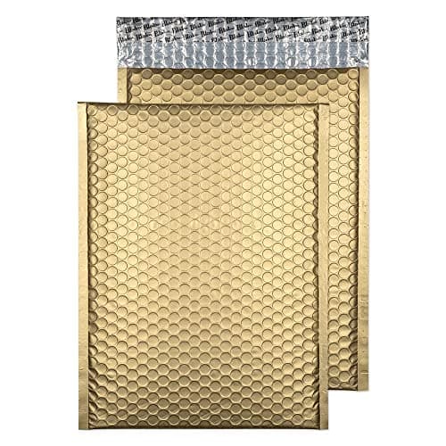 Image of Blake Purely Packaging C4 324 x 230 mm Matt Metallic Padded Bubble Envelopes Peel & Seal (MTMG324) Metallic Gold - Pack of 100