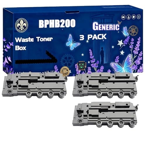 Image of BPHB200 Waste Toner Box Compatible for Sharp BP 20C20 BP 20C25 BP 30C25 Printers, Black High Yield 30000 Pages Printer Accessories (3 Pack Black)