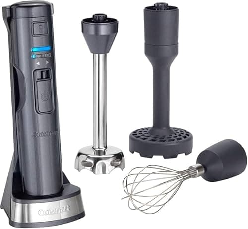 Image of Cuisinart Style Collection Cordless 3-in-1 Hand Blender | Midnight Grey | CSB300BU