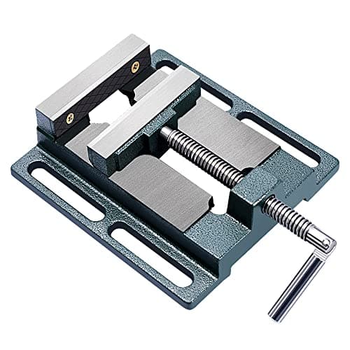 Image of MarsHopper 2.5" Versatile Universal Bench Vise, Quick Adjust Heavy Duty Cast Steel Drill Press Vice Bench Clamp Fixed Base for Woodworking, Glass Cutting, Steel Grinding