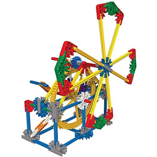 Image of Basic Fun K'NEX STEAM Education | Intro to Simple Machines: Gears Building Set | Educational Toys for Kids, STEM Learning Kit, Engineering Construction for Kids Ages 8 78630