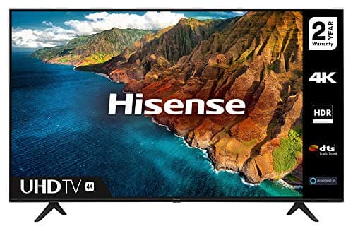 Image of HISENSE 43AE7000FTUK 43-inch 4K UHD HDR Smart TV with Freeview play, and Alexa Built-in (2020 series) [Amazon Exclusive], Black