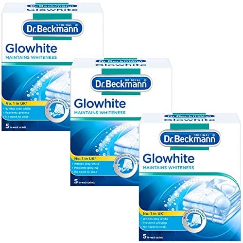 Image of Dr Beckmann Glowhite Fabric Whitener with Stain Remover (15 x 40g Sachets)