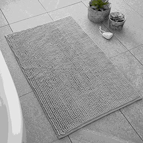 Image of Catherine Lansfield Bobble Bath Mat Silver Grey