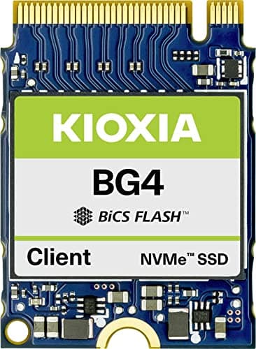 Image of Kioxia SSD 512GB M.2 2230 30mm NVMe PCIe Gen3 x4 KBG40ZNS512G BG4 Solid State Drive for Surface Pro Steam Deck Dell HP Lenovo Ultrabook Tablet