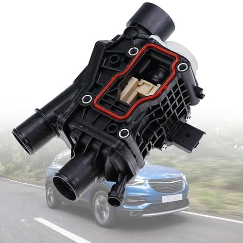 Image of LEVANLIGHT Coolant Thermostat Housing with Temperature Sensor Compatible with Peugeot Citroen Ford 2.0 TDCi BlueHDi Diesel Replaces#2264810, 9804160380, 9849443980