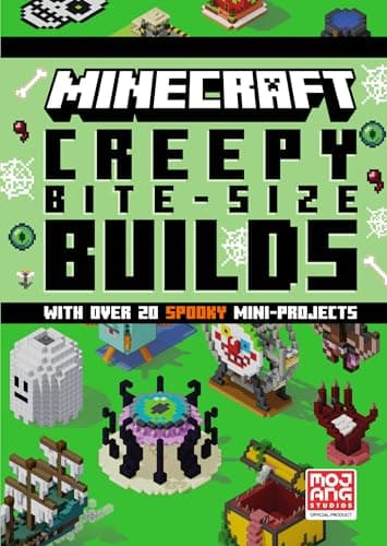 Image of Minecraft Creepy Bite-Size Builds: New for 2026, an official illustrated guide to building 20 spooky themed mini-projects in game. Perfect for gamers of all ages!