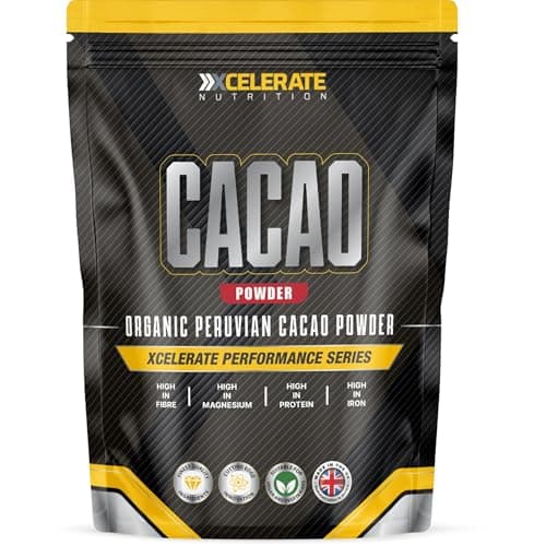 Image of Organic Cacao Powder | Rich in Potassium & Manganese | Ideal for Hot Chocolate, Smoothies, and Baking | Pure, Vegan, Unsweetened, and Non-Alkalised | GMO-Free by XCelerate Nutrition (100g)