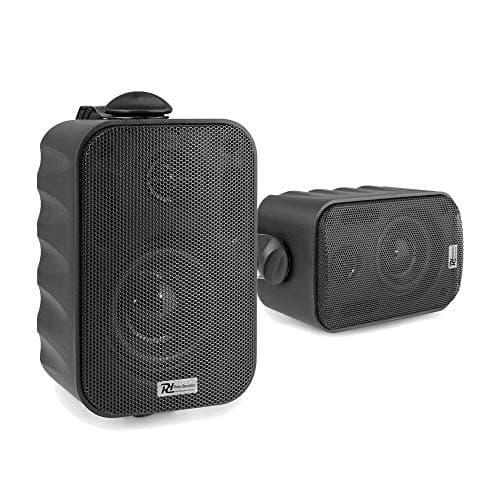 Image of Power Dynamics BC30V 3-Inch Outdoor Wall Mount Speakers - 100V & 8 Ohm 60W, IPX5 Waterproof, Black Speaker Pair for Commercial Installations, Indoor & Outdoor Audio - High-Performance Sound System