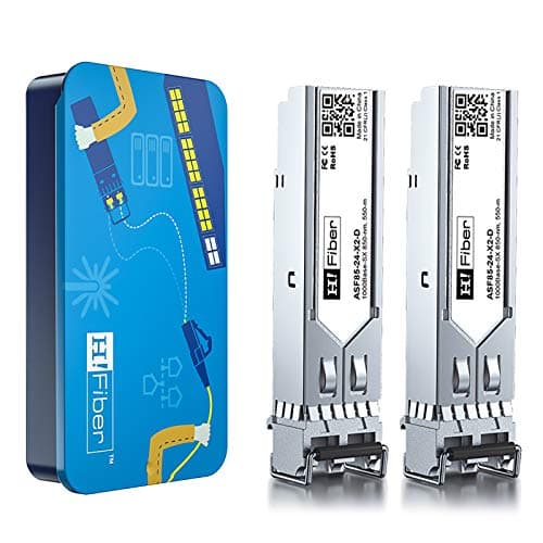 Image of 2 Pack for Ubiquiti UniFi UF-SM-1G, 1000BASE-LX SFP Transceiver, 1.25G SFP to LC Multimode Fiber Module Also Compatible with Cisco GLC-LH-SMD, Mikrotik, Meraki, Netgear AGM732F, D-Link and More
