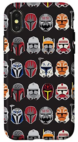 Image of Star Wars The Clone Wars Trooper Helmet Pattern Case for iPhone X/XS