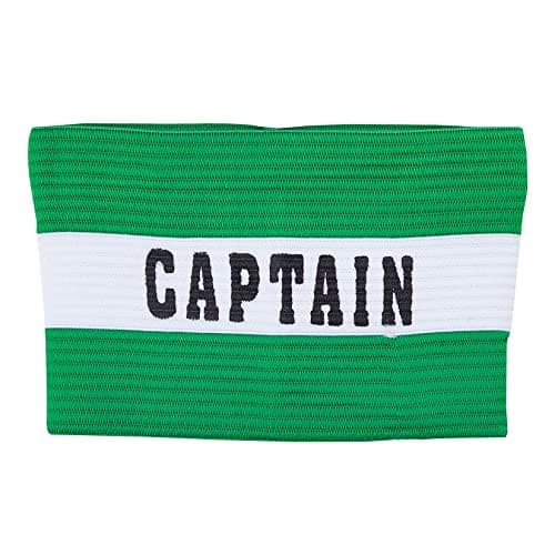 Image of Precision Unisex-youth CaPTains Armband, Green, Junior, yellow, K-REY-TR692G