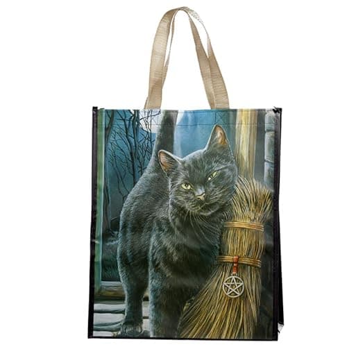 Image of HoitoDeals Reusable Shopping Bag Lisa Parker A Brush with Magick Cats For Grocery, Shop, Outdoor, Travel Bag etc. (1Pcs)