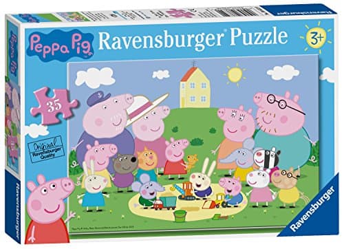 Image of Ravensburger Peppa Pig Fun In The Sun 35 Piece Jigsaw Puzzle For Kids Age 3 Years And Up