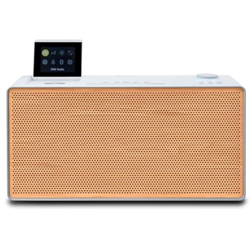 Image of Pure Evoke Home All-in-One Music System (DAB+/FM Radio, Internet Radio, Spotify Connect, Bluetooth, CD Player) Special Edition White/Wood
