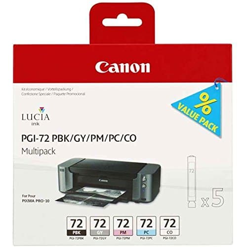 Image of Canon PGI-72 Photo Black Grey Photo Magenta Photo Cyan Chroma Ink Cartridge Combo Pack - 6403B007