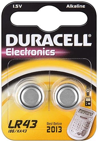 Image of Duracell LR43 1.5V Batteries (Pack of 2 Batteries)