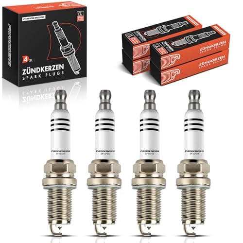 Image of Frankberg 4x Spark Plugs Spark Plugs Compatible with A3 8P1 1.8L-2.0L 2004-2012 A4 8EC B7 2.0L 2004-2008 Golf V 1K1 2.0L 2004-2009 Polo 6C1 6R1 2.0L 2013-2014 Replace# PFR7S8EG