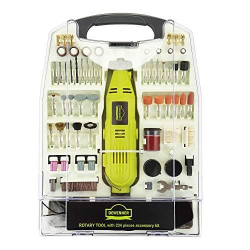 Image of DEWINNER Rotary Multi-Tool, 135W 6 Variable Speed 8000-35000 RPM, 233 pcs Accessories Mini Tool Kit Set Case, DIY Creation for Craft Project Functional Polishing Cleaning Cutting Sanding Carving