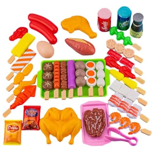 Image of Cooking Toy BBQ Set 29 Pcs For 3 4 5 Years Olds Kids Boys Girls Grill Playset With Play Food Simulation Camping Cooking Interactive Toys Pretend Barbecue Role Play Set Birthday