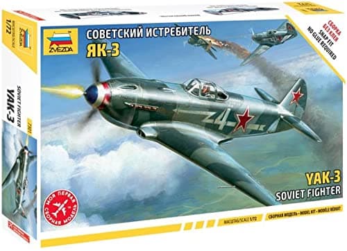 Image of Zvezda 500787301-1:72 WWII Yak-3 Soviet Fighter Aircraft