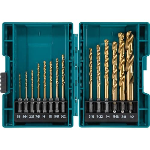 Image of Makita B-65399 Impact Gold 14 Pc. Titanium Drill Bit Set, 1/4" Hex Shank