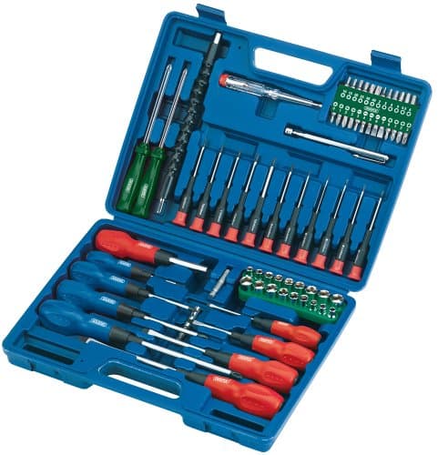 Image of Draper 40850 Screwdriver, Socket and Bit Set (70 Piece)