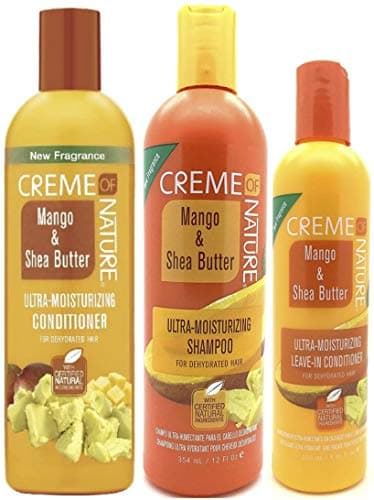 Image of Creme of Nature Brand Mango & Shea Butter Ultra Moisturizing Conditioner, Shampoo & Leave-In Conditioner Set