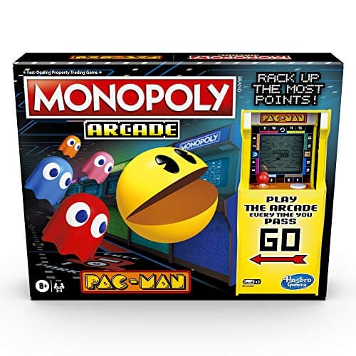 Image of Monopoly Arcade Pac-Man Game; Monopoly Board Game for Children Aged 8 and Up; Includes Banking and Arcade Unit